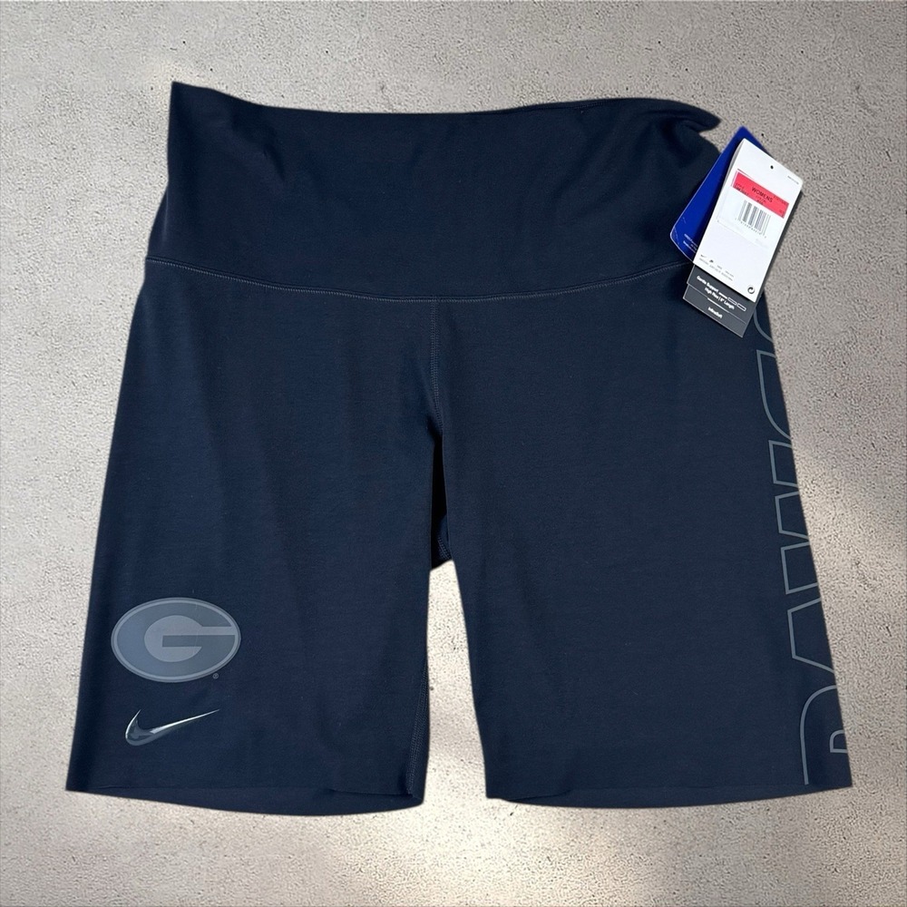 Nike‎ Dri-FIT Georgia Bulldogs Women's Bike 8" Compression Shorts NWT Sz L